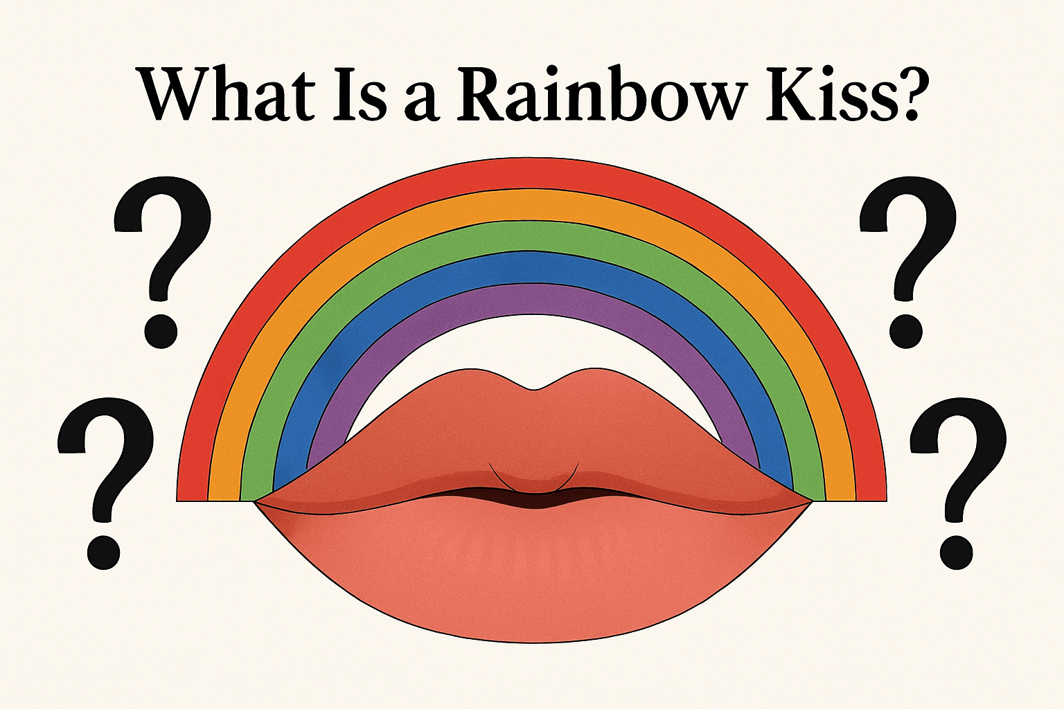 What is a rainbow kiss